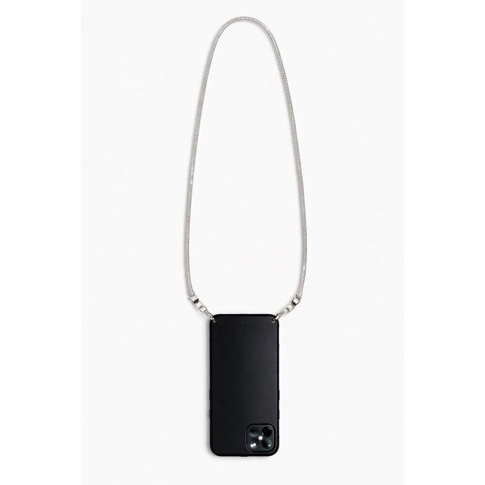 J.Crew Embellished Crystal Phone Long Wrist Strap Lanyard Silver Rhinestone, New